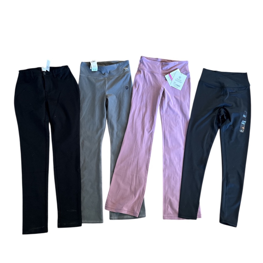 Lot of Four (4) pairs girls long pants Athleta abercrombie & Gap Size 12 NEW